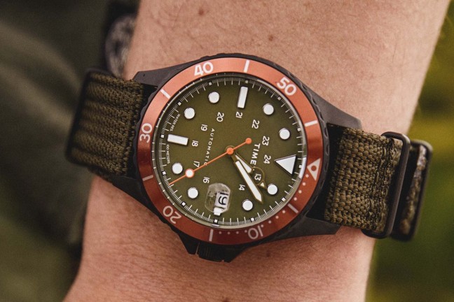 Timex x Todd Snyder Utility Ranger dive watch. ($259)