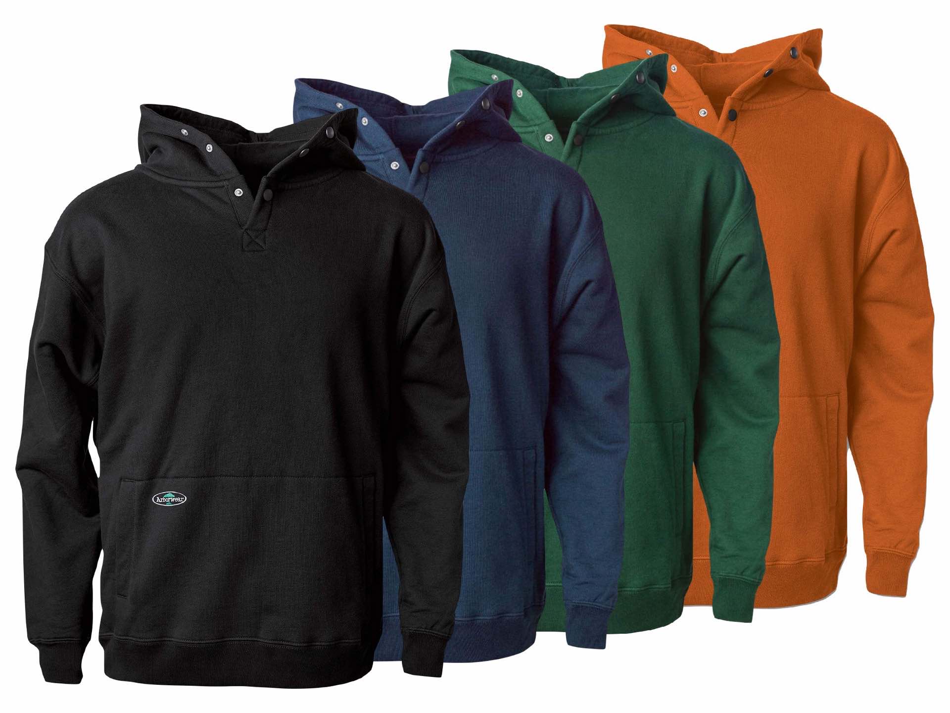 Cotton Double Thick Hooded Pullover Sweatshirt - Arborwear