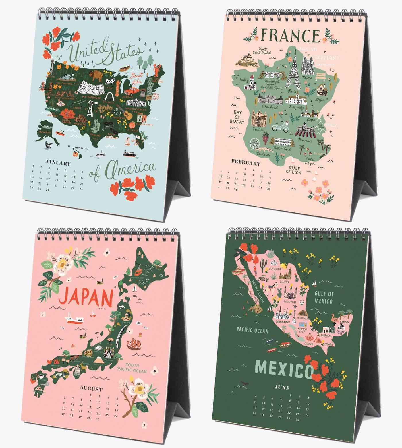 Rifle Paper Co World Traveler Calendar 2025 Ileane Jeniece