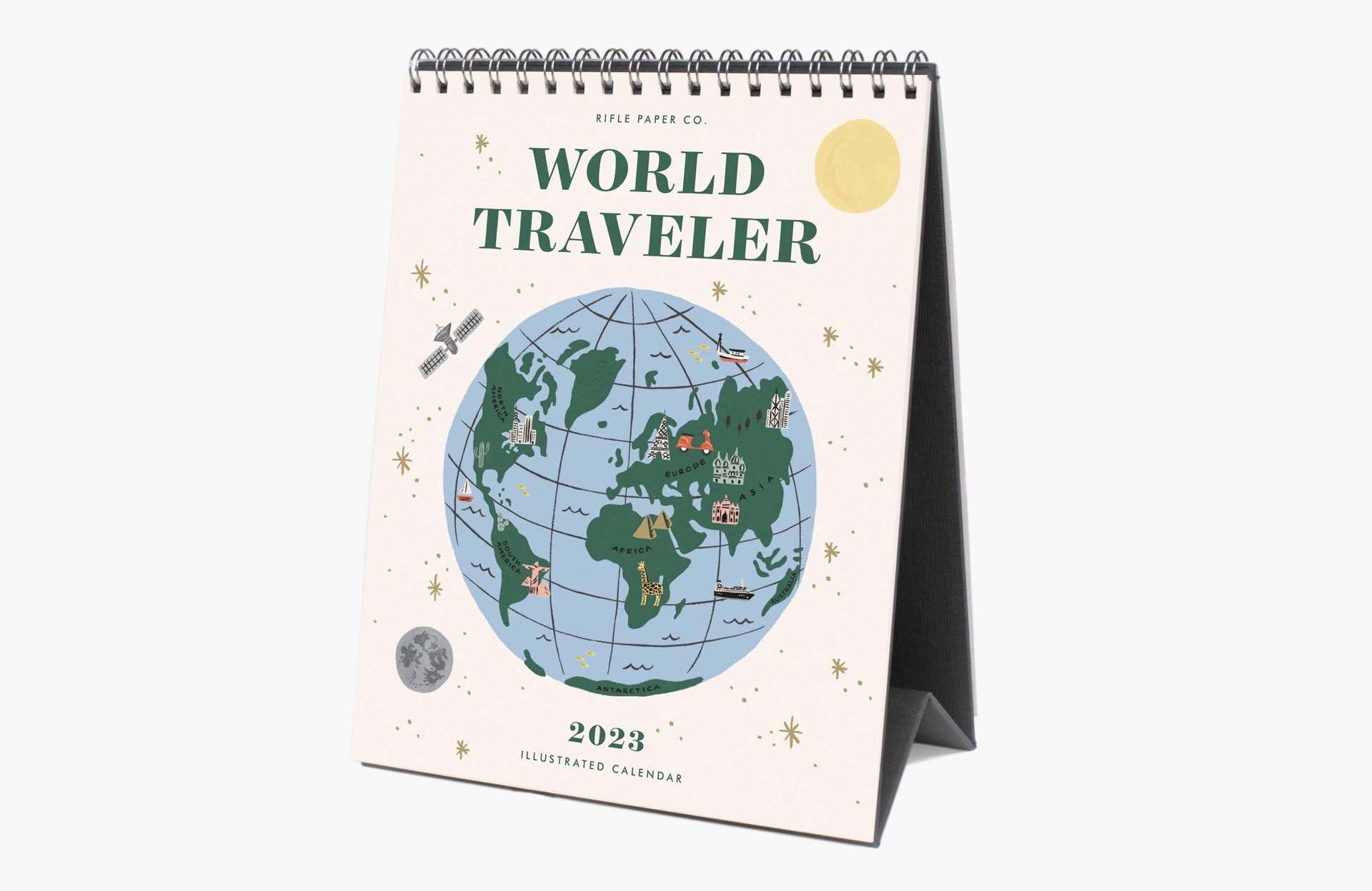 Rifle Paper Co. 2023 “World Traveler” Desk Calendar — Tools and Toys