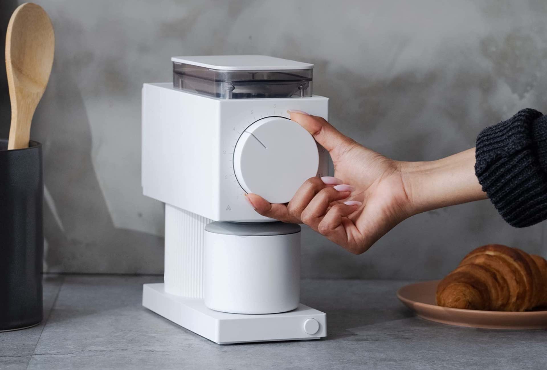 Fellow's second-generation Ode Brew coffee grinder. ($345, available in matte white and matte black)