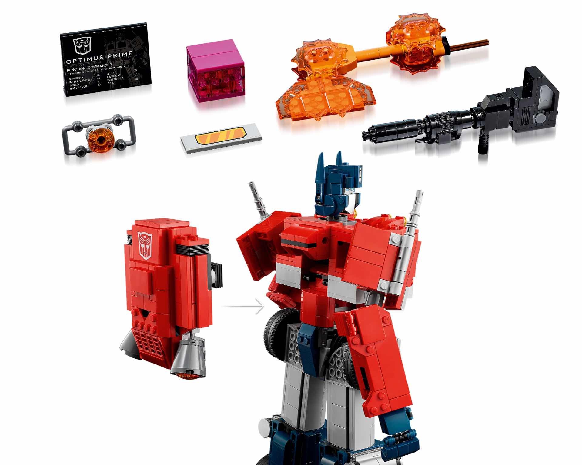 lego-icons-10302-transformers-optimus-prime-model-kit-accessories