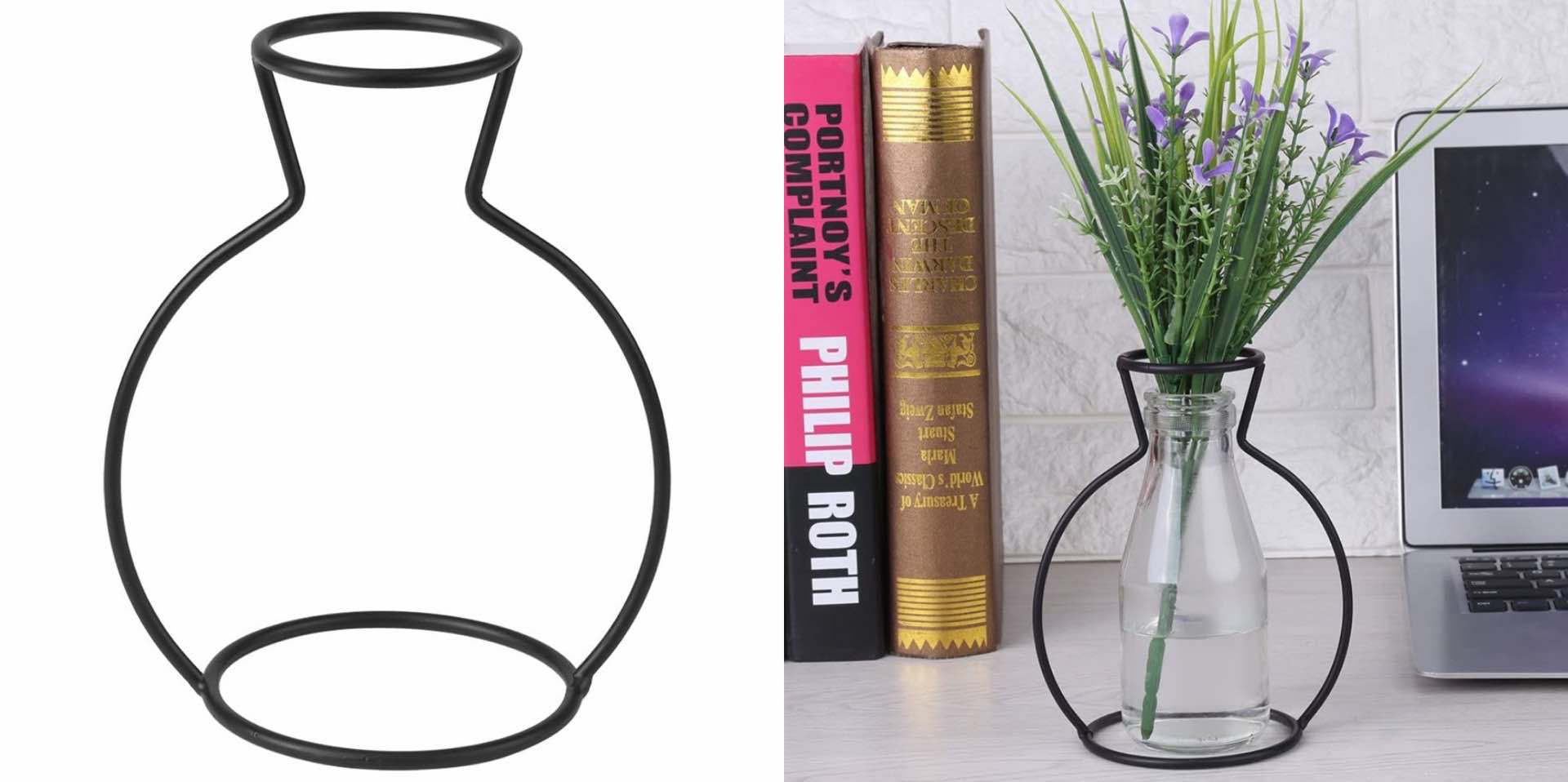 black-iron-wire-outline-vase