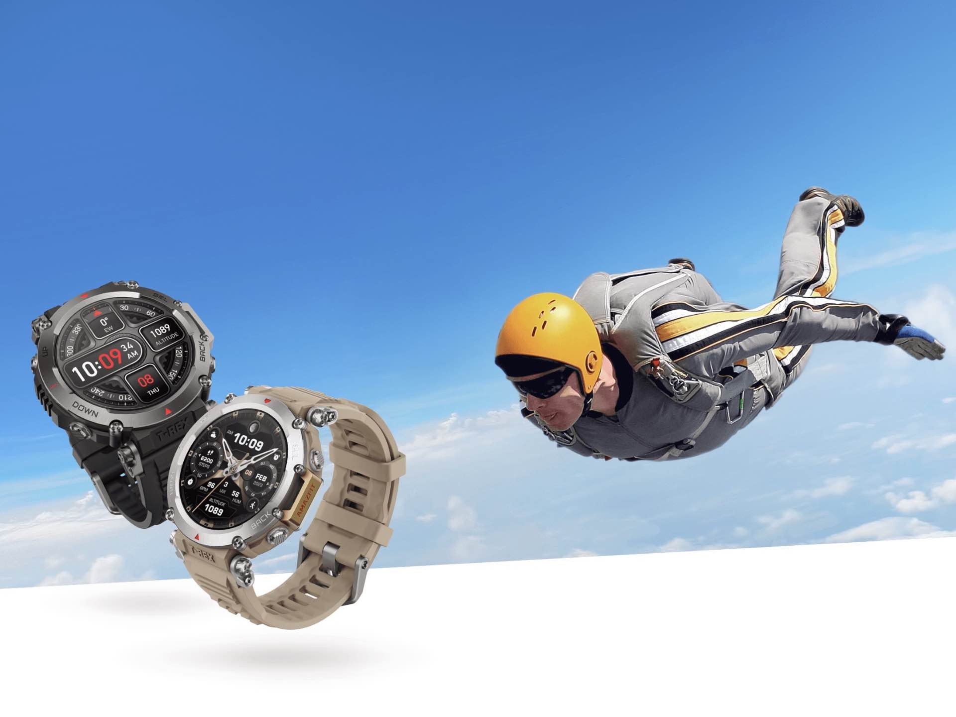 amazfit-t-rex-ultra-gps-fitness-smartwatch-skydiving
