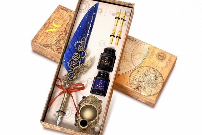 nc-steampunk-feather-quill-pen-and-ink-gift-set