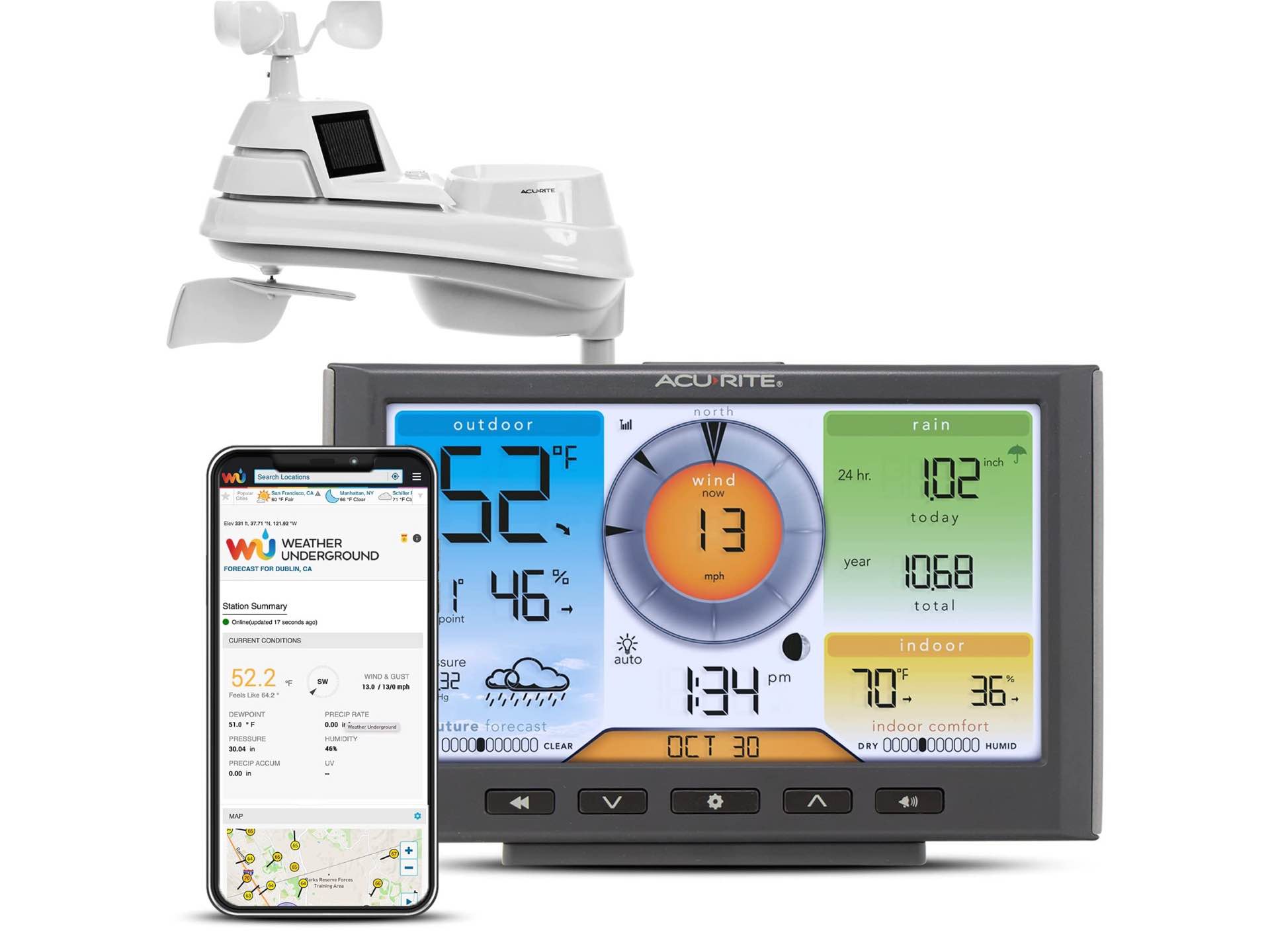 AcuRite Iris (5-in-1) Wireless Weather Station with Temperature