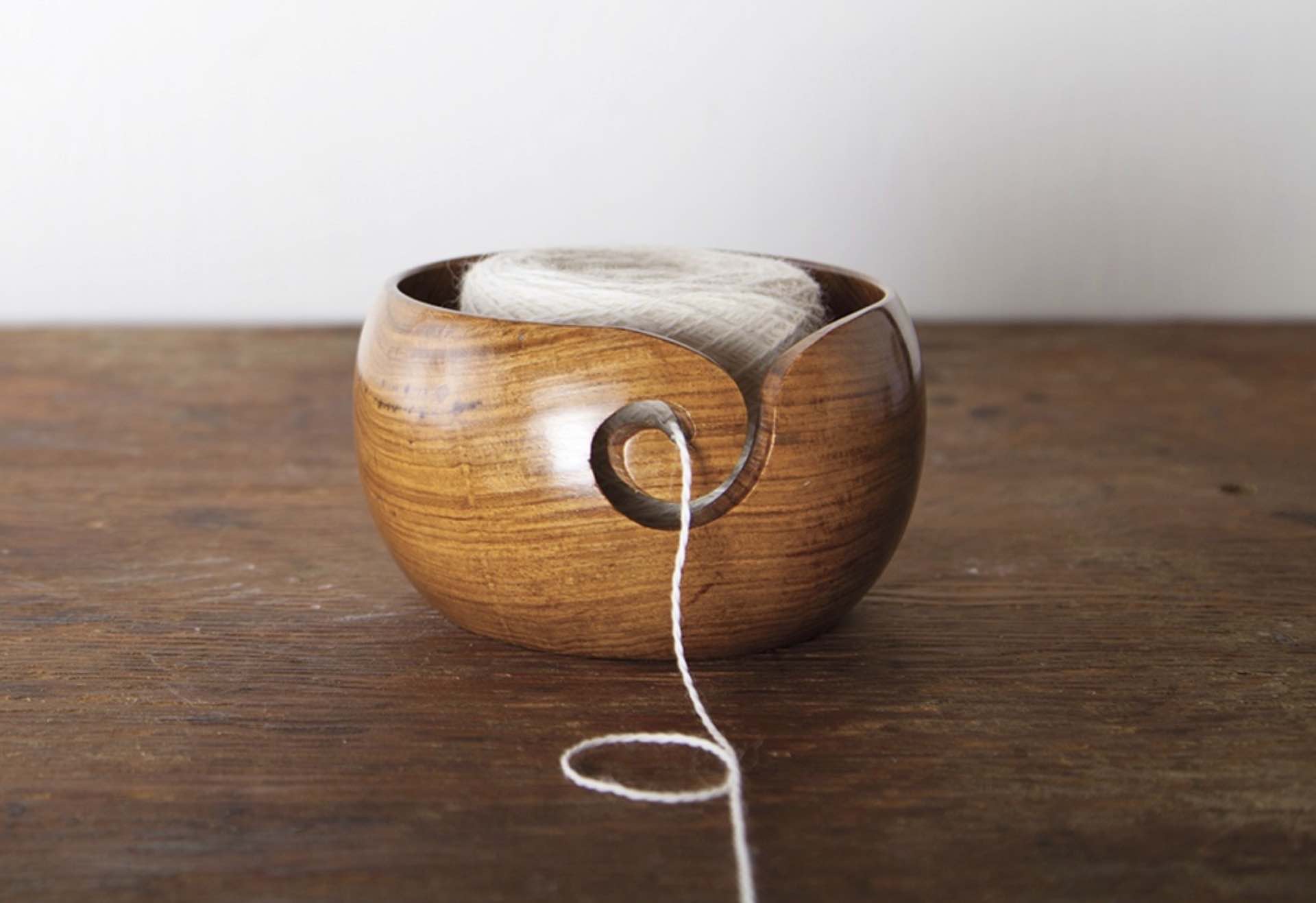 Knit Picks Indian Rosewood Yarn Bowl — Tools And Toys