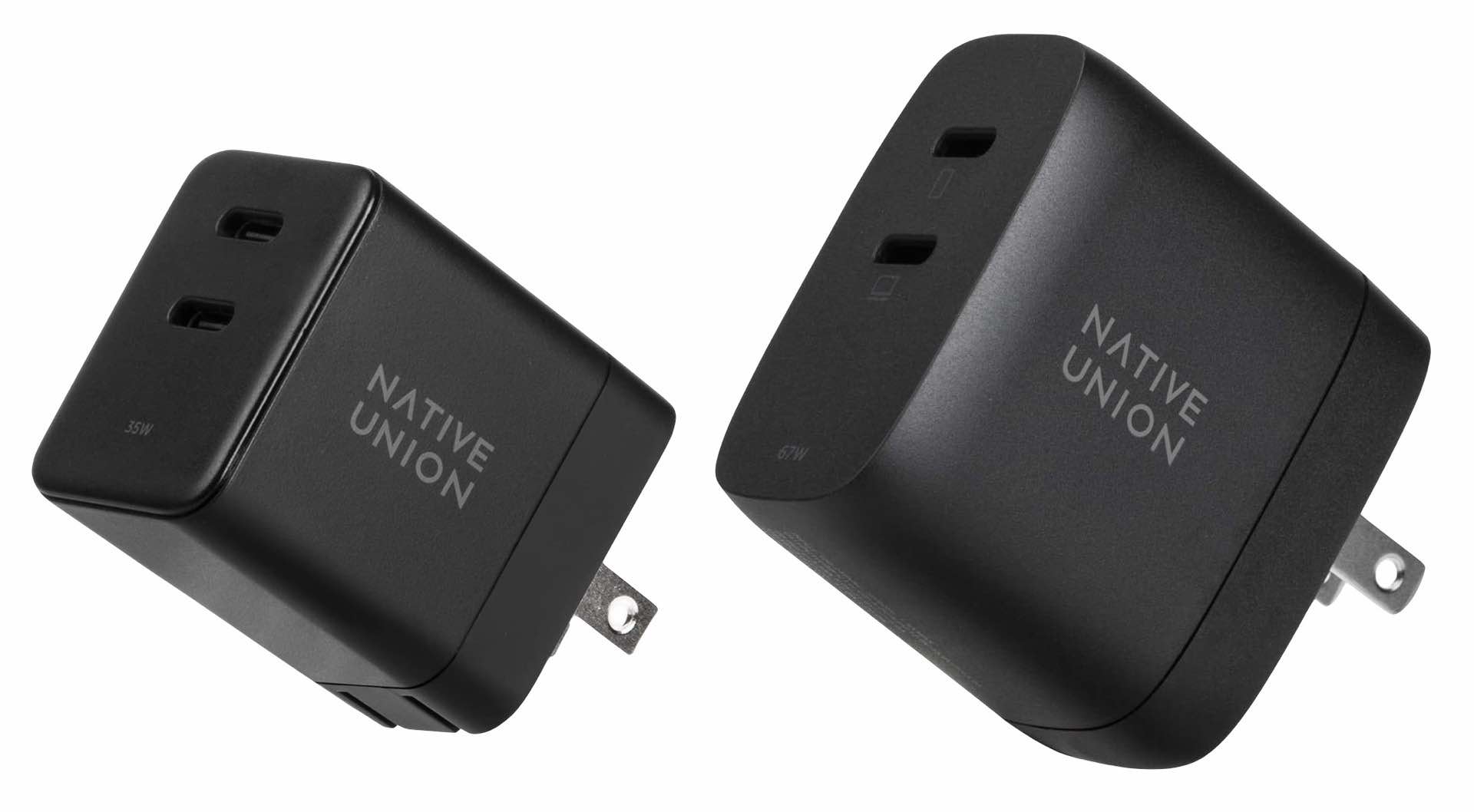  Native Union Fast GaN Charger PD 67W – Ultra-Compact  Multi-Device Power Delivery Enabled USB-C Charger Up to 67W – for MacBook  Pro, iPads, iPhones, Pixel, Galaxy & Other Type-C Devices (Black) 