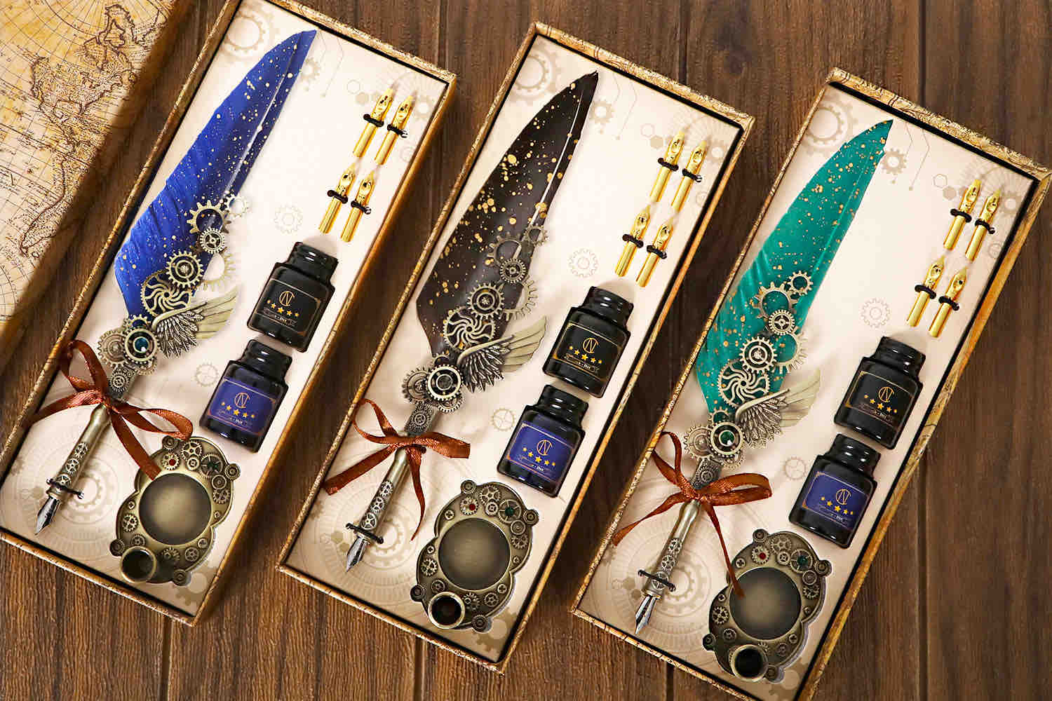 nc-steampunk-feather-quill-pen-and-ink-gift-set-colors