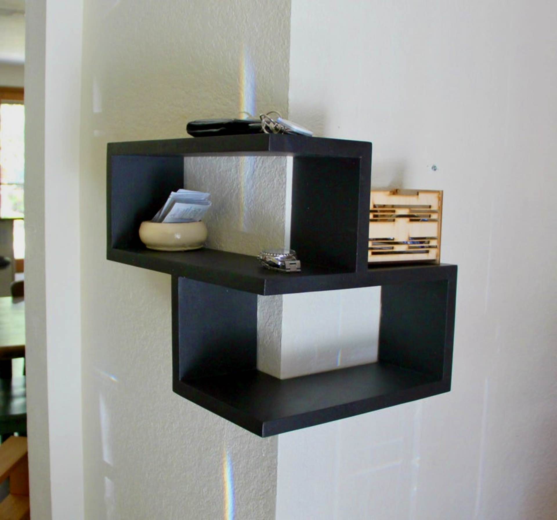 Our Floating Corner Shelves - Driven by Decor