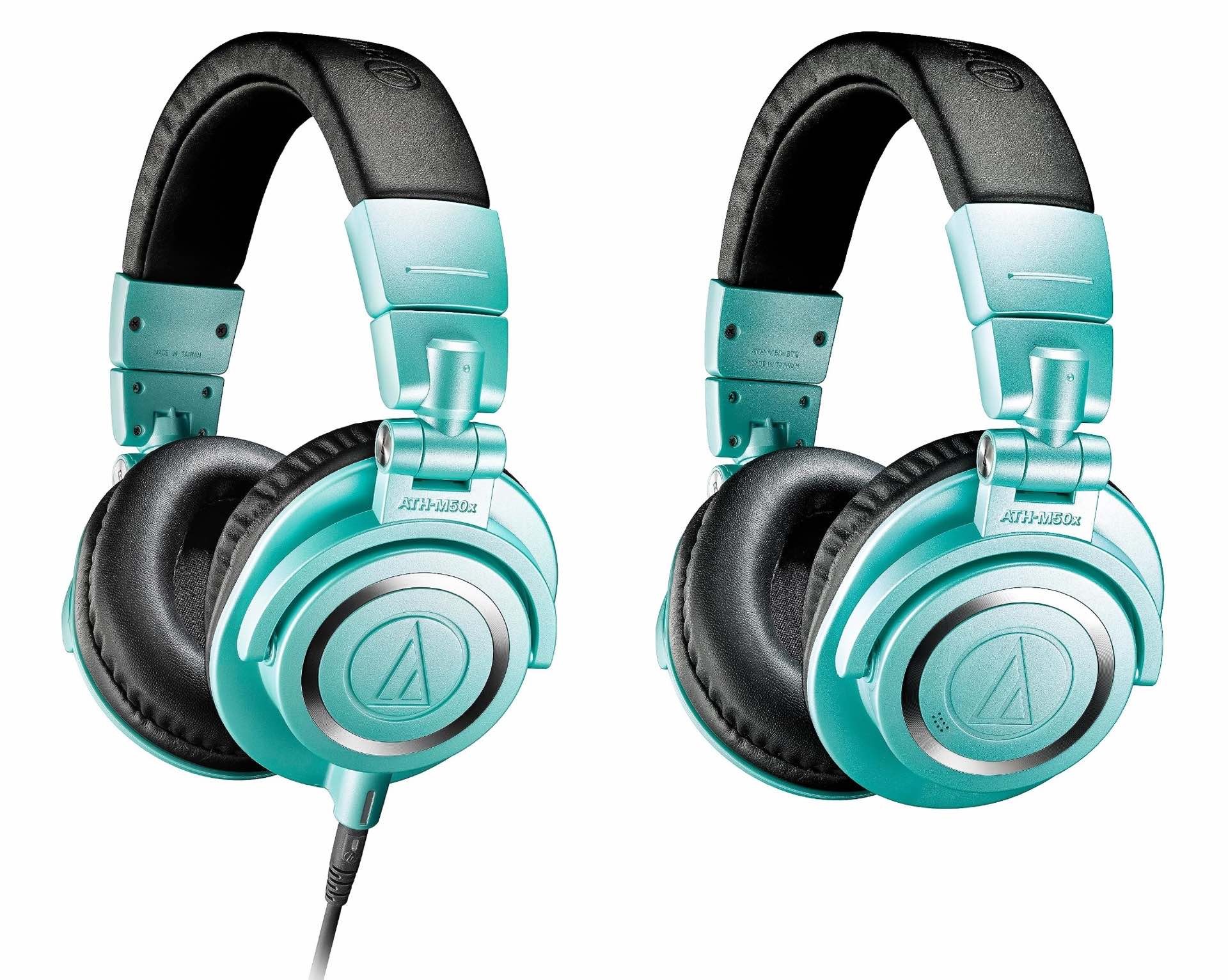 audio-technica-releases-two-limited-edition-ice-blue-ath-m50x-headphones-wired-wireless