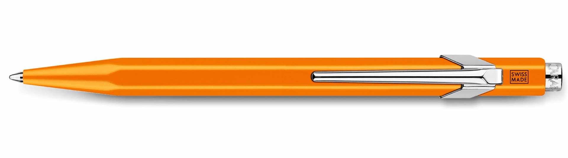 caran-dache-849-030-popline-ballpoint-pen-in-fluorescent-orange