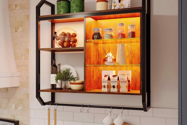 bestier-led-floating-display-shelves