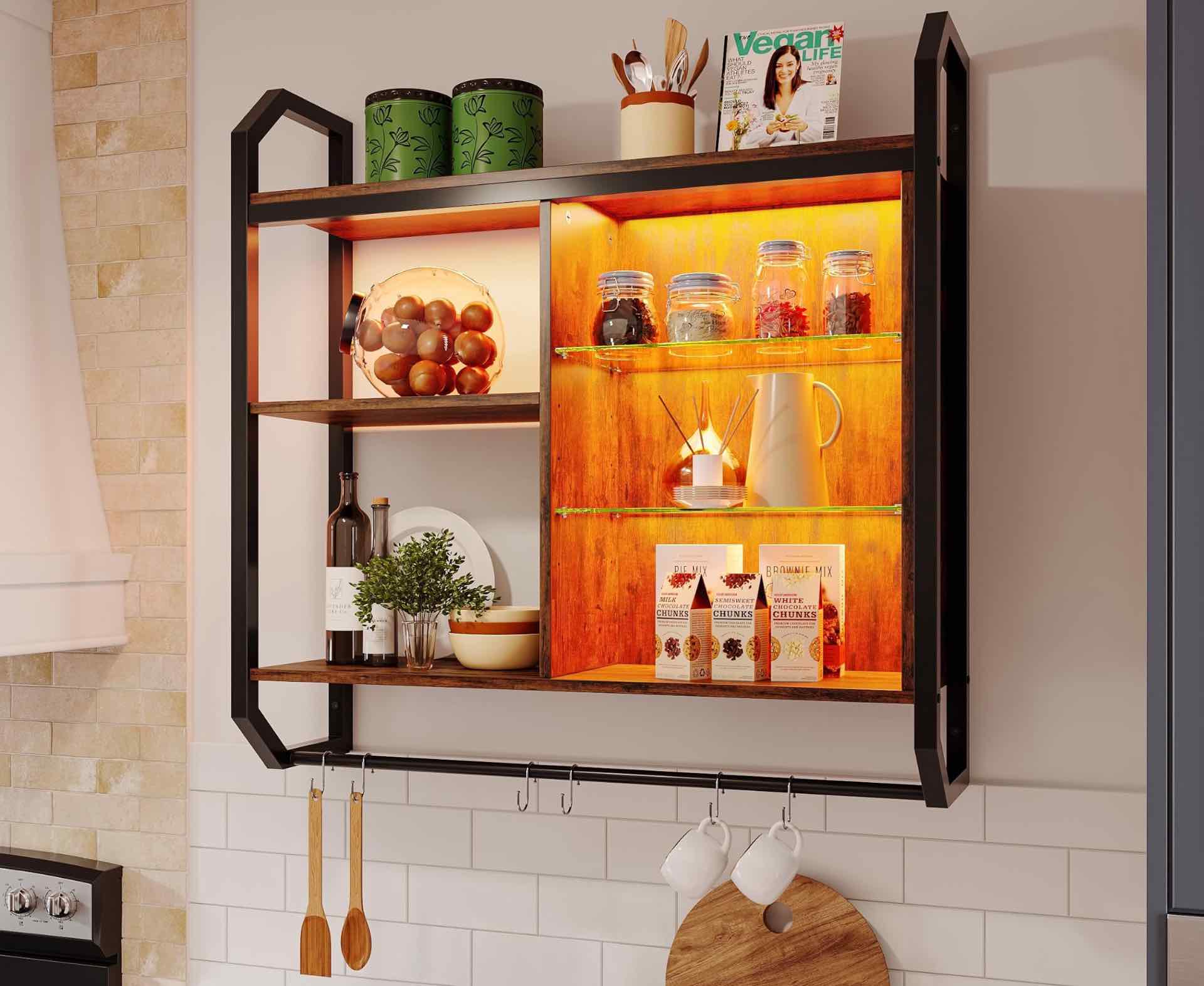 bestier-led-floating-display-shelves