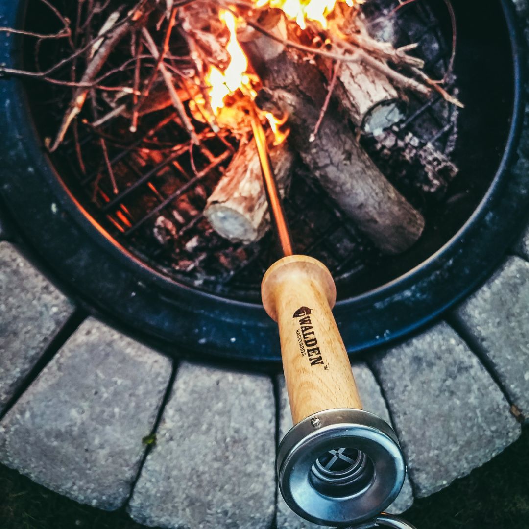 The mouthpiece is easy enough to sanitize, in case multiple people want to help keep the campfire alive.