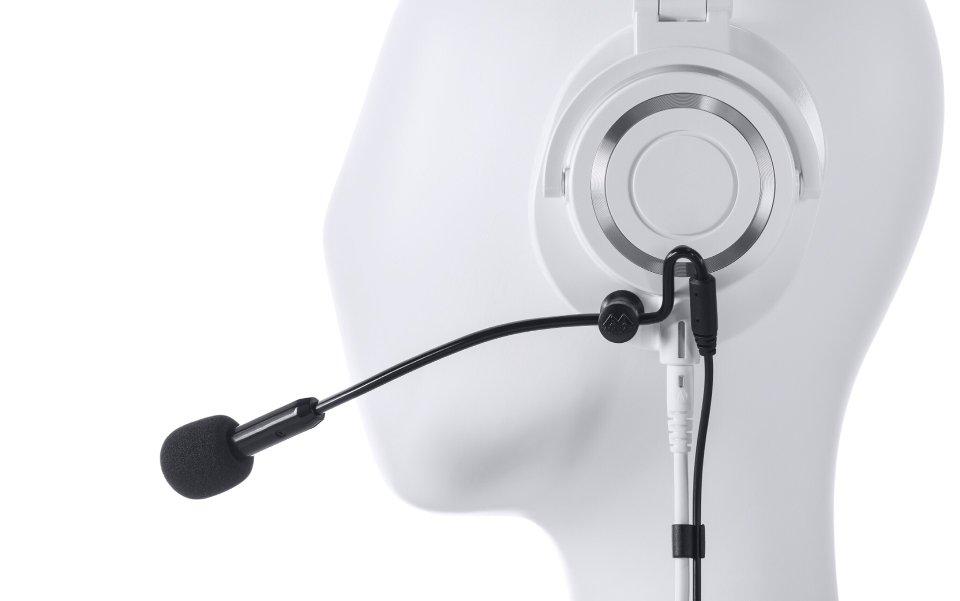 thumbnail image 2 of GEEKRIA Attachable Headphones Boom Microphone, Convert Your Loved Headphone Into Gaming Headset, Compatible With PCs, Gaming Consoles, Handheld Devices, Ideal For Gamers, Black 2 of 11