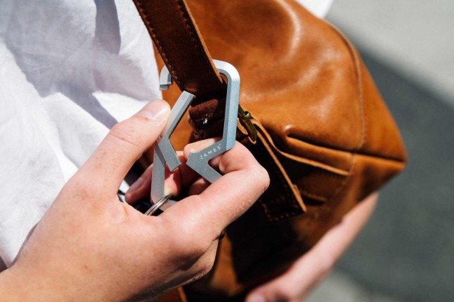 Porte-Clés Rigide Bellroy En Cuir - Organisateur Avec Éjection à Une Main, Compatible Key Tool, Terracotta